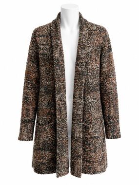 Size XXL TerraWare Women’s Wool Blend Boucle Open Front Cardigan‎ Sweater